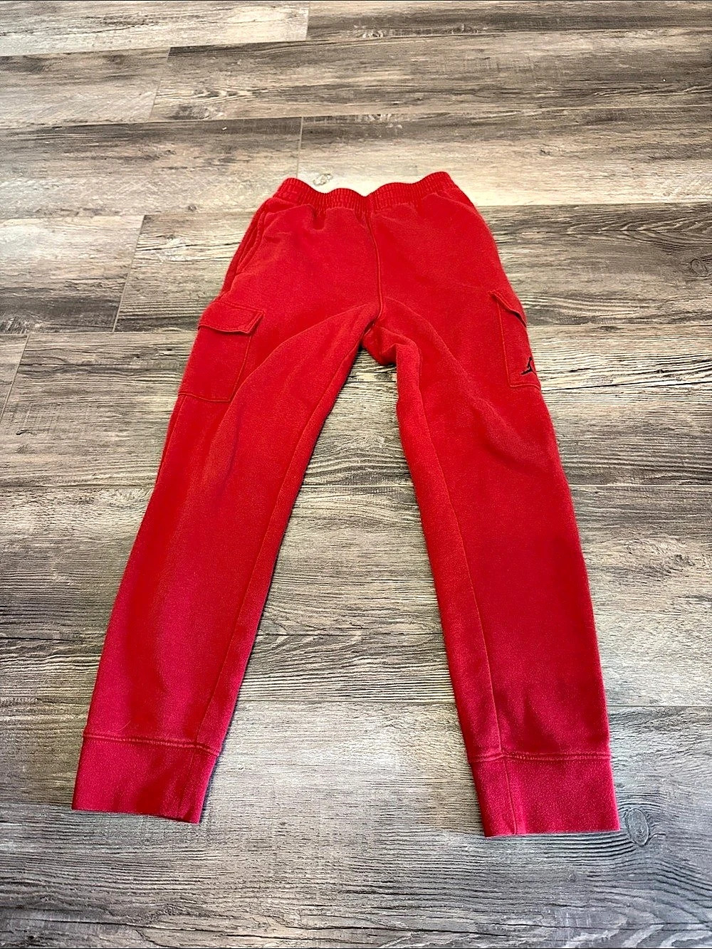 Jordan Brooklyn Fleece Cargo Pants Joggers Red Boys M (10-12)